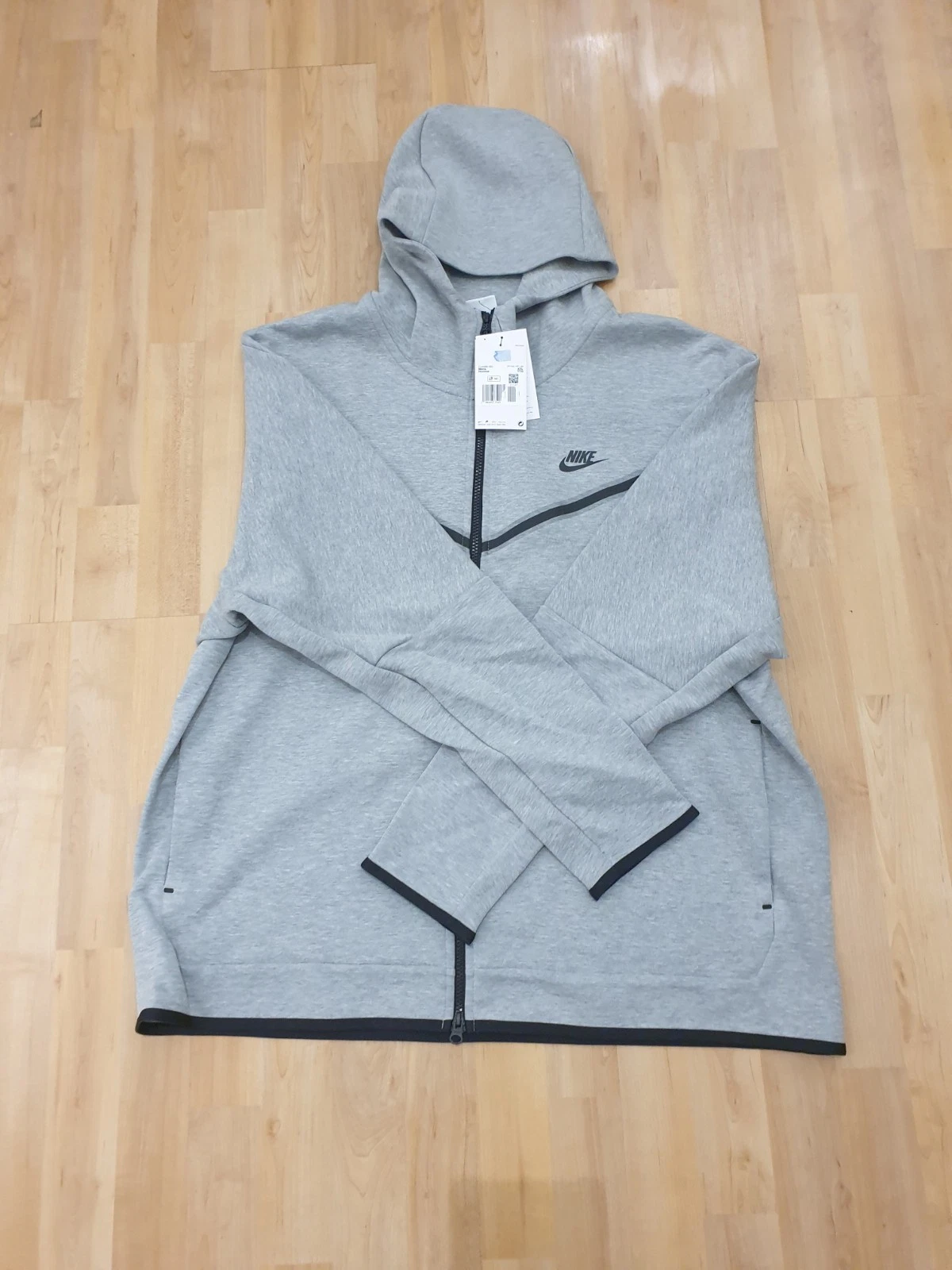 Nike Tech Fleece Windrunner Hoodie Jacket Mens XXL Dark Heather Grey/Black