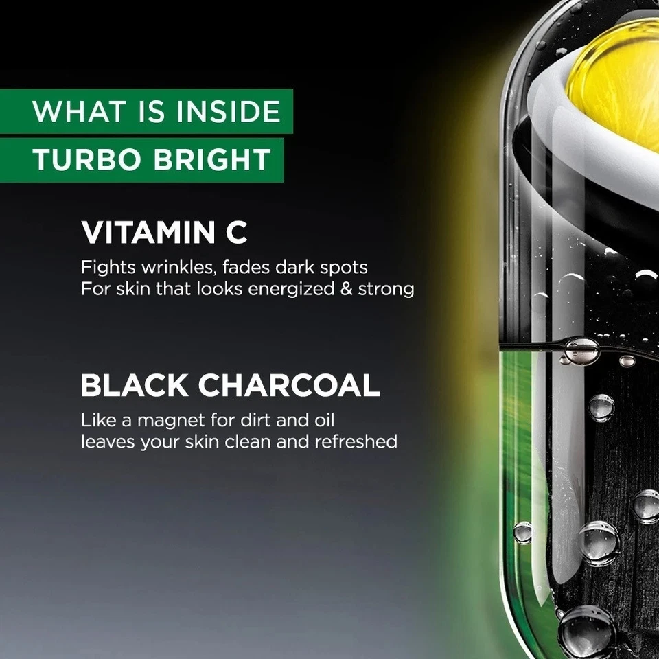 2 piezas 100 ml Garnier Hombres Turbo Brillante Antimanchas y Contaminación Duo Espuma Foto 2 de 4