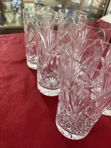 Set 6 bicchieri Highball vintage cechi cristallo boemo taglio a trasparente - Foto 13 di 13