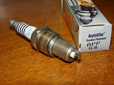 AUTOLITE APP64 DOUBLE PLATINUM SPARK PLUG LOW SHIPPING NOS 
