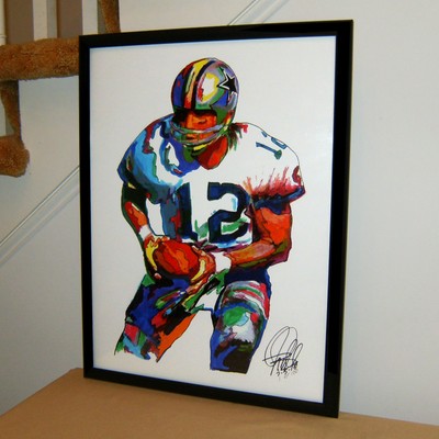 QB Staubach poster print Dallas Cowboys Vtg