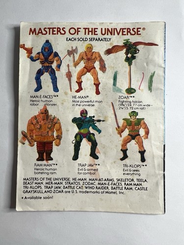 Vintage MOTU He-Man Mini Comic Book Lot Of 2 Point Dread + Ordeal Of ManEFaces v - Picture 3 of 15