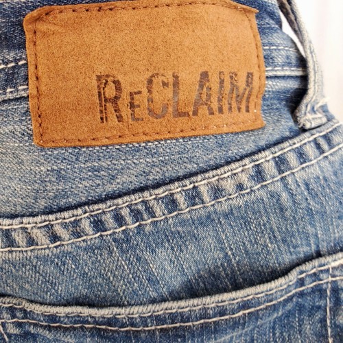 Reclaim Jeans Womens Size 30 X 30 Low Rise Bootleg Distressed Pockets BMX0135 - Picture 6 of 11