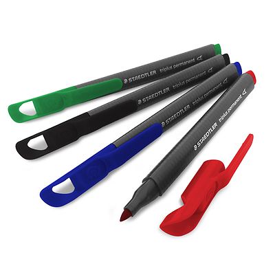 single-cuatro Colores Staedtler Triplus marcador permanente-Punta Puntas 1-2mm
