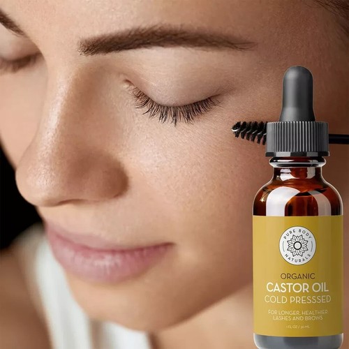 Castor Oil for Eyelashes and Eyebrows - 1 fl oz - Brow and Lash Growth Serum - Picture 2 of 5