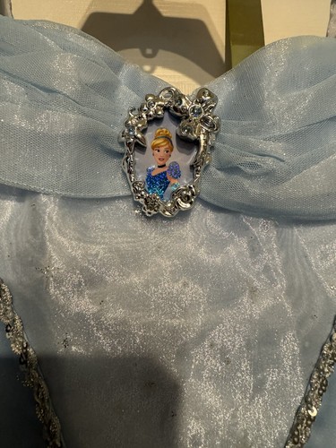 Disney Princess Cinderella Costume Child Size 4-6 Blue Silver Traditional V2 - Picture 2 of 24