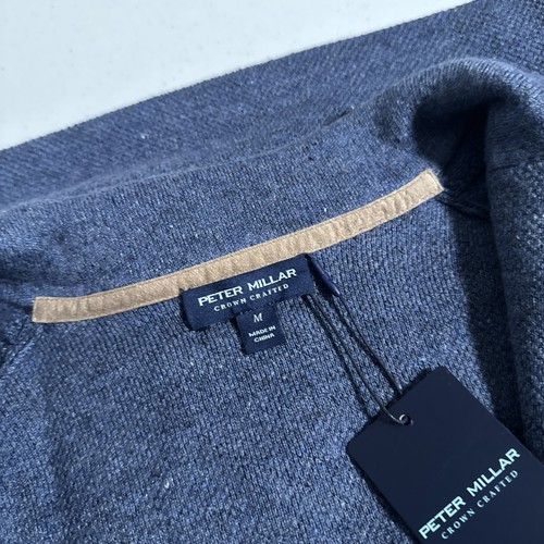 Blazer Suéter Peter Millar Crown Hecho a Mano Para Hombres Medio Azul Perla Concorde M $500 - Imagen 4 de 10