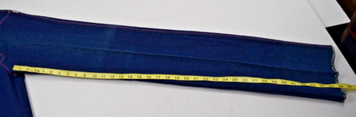 Sergio Valente Jeans VTG 70s Dark Blue Wash Pink Stitching Straight Leg NWT S/M - Picture 8 of 15