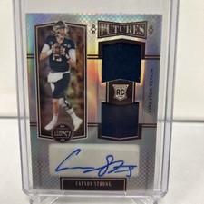2022 panini legacy football Carson Strong Futures Patch Auto 65/199