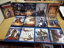 Sci-Fi Action Movie DVD Blu Ray Lot GI Joe Predator Transformers Terminator