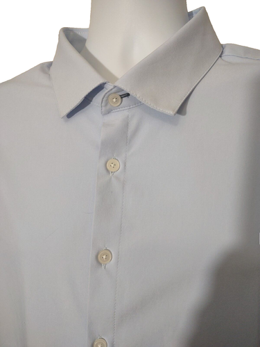 Mizzen+Main Men's Leeward Shirt Size XXL Button Front Trim Fit L/S Light Blue - Picture 2 of 6