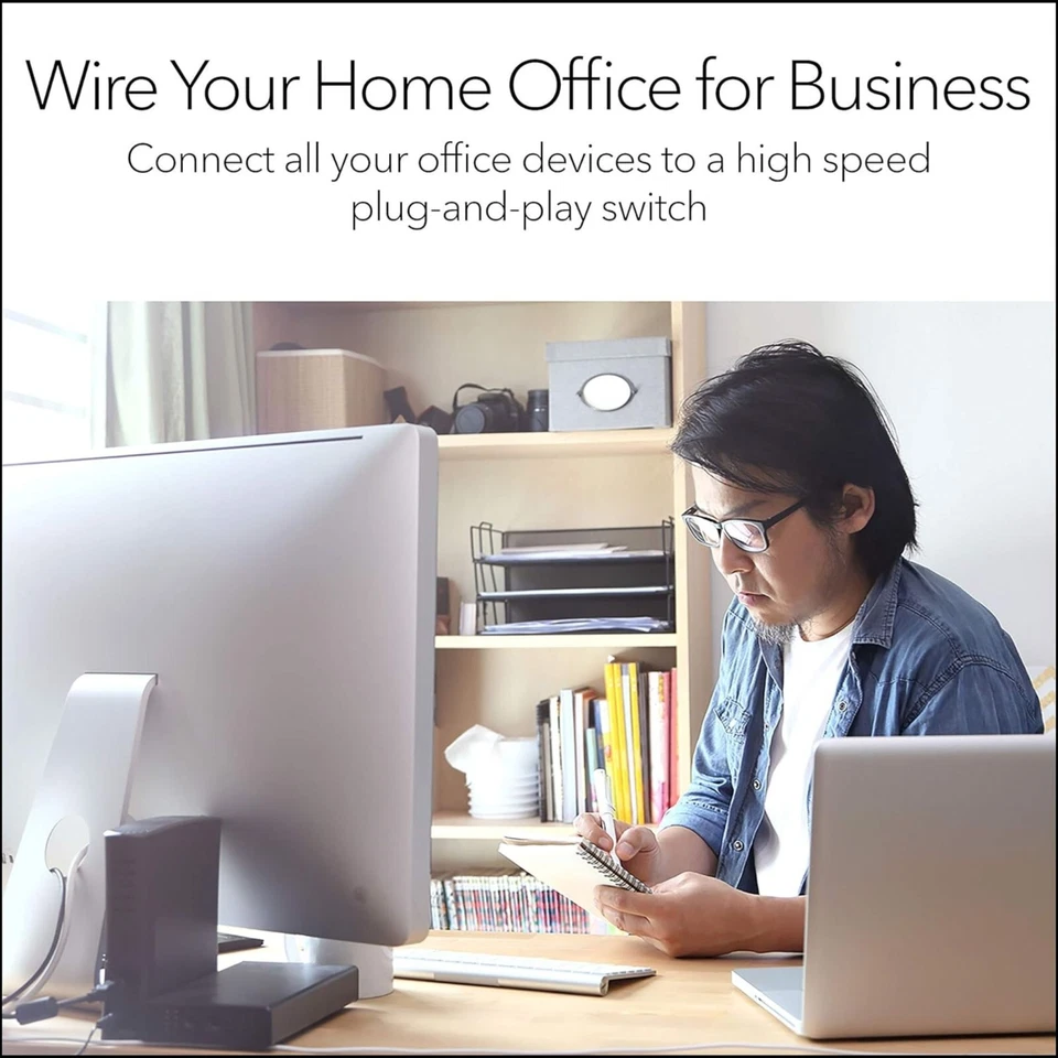 NETGEAR Ethernet Splitter 5-Port Gigabit Unmanaged Home Network Switch (GS305) - Image 4 of 4