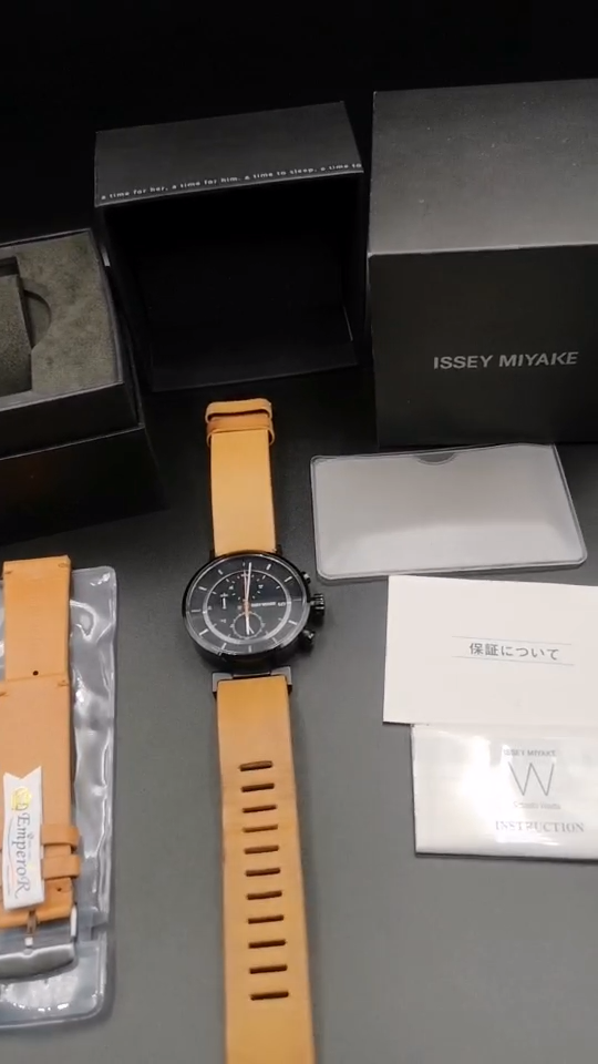 Nice ISSEY MIYAKE Chronograph Quartz watch. Designed by Nice ISSEY MIYAKE Chronograph Quartz watch. Designed by