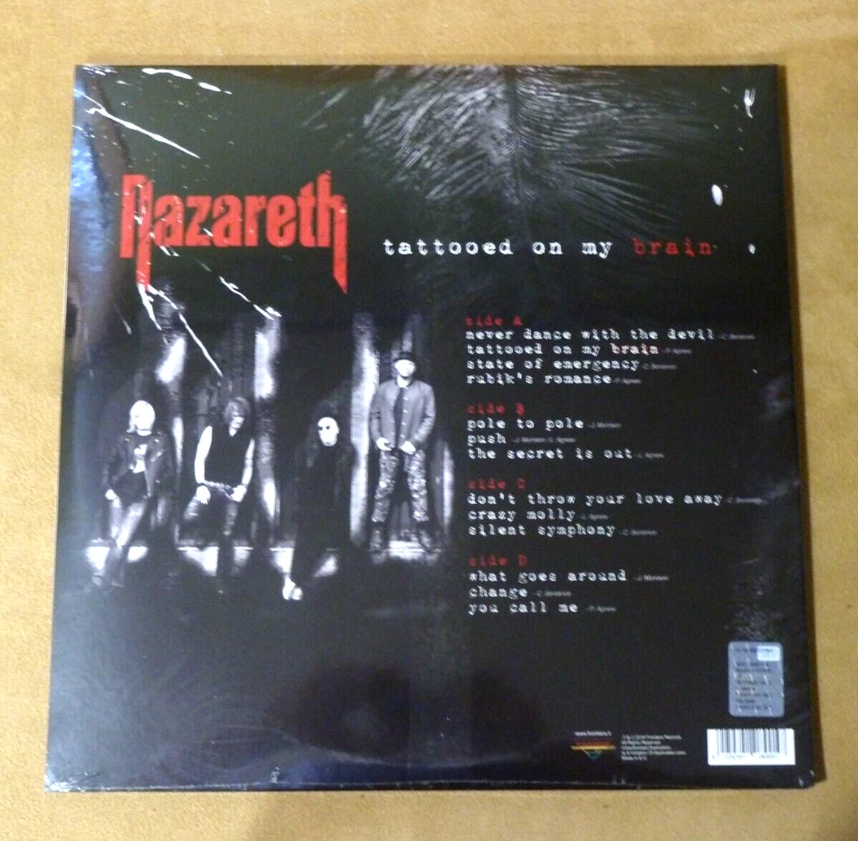 NAZARETH "Tattooed On My Brain" - Frontiers Rec. FR LP 89 - 2xVinyl LP SEALED - Image 2 of 2