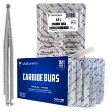 100 RA2 Round Carbide Dental Burs Slow Speed Handpiece Friction Grip Drill Bits