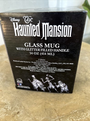 Disney Haunted Mansion Attraction Madame Leota Sweet Grave Tomb Mug Glass New - Picture 4 of 4