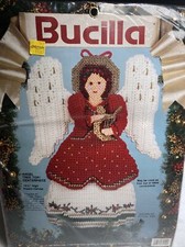Vtg Christmas Bucilla Holiday Kit,ANGEL TREETOP/CENTERPIECE 82962 C5
