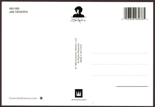 460-089: Jimi Hendrix (1995) - ¡Postal a color! - Imagen 2 de 2