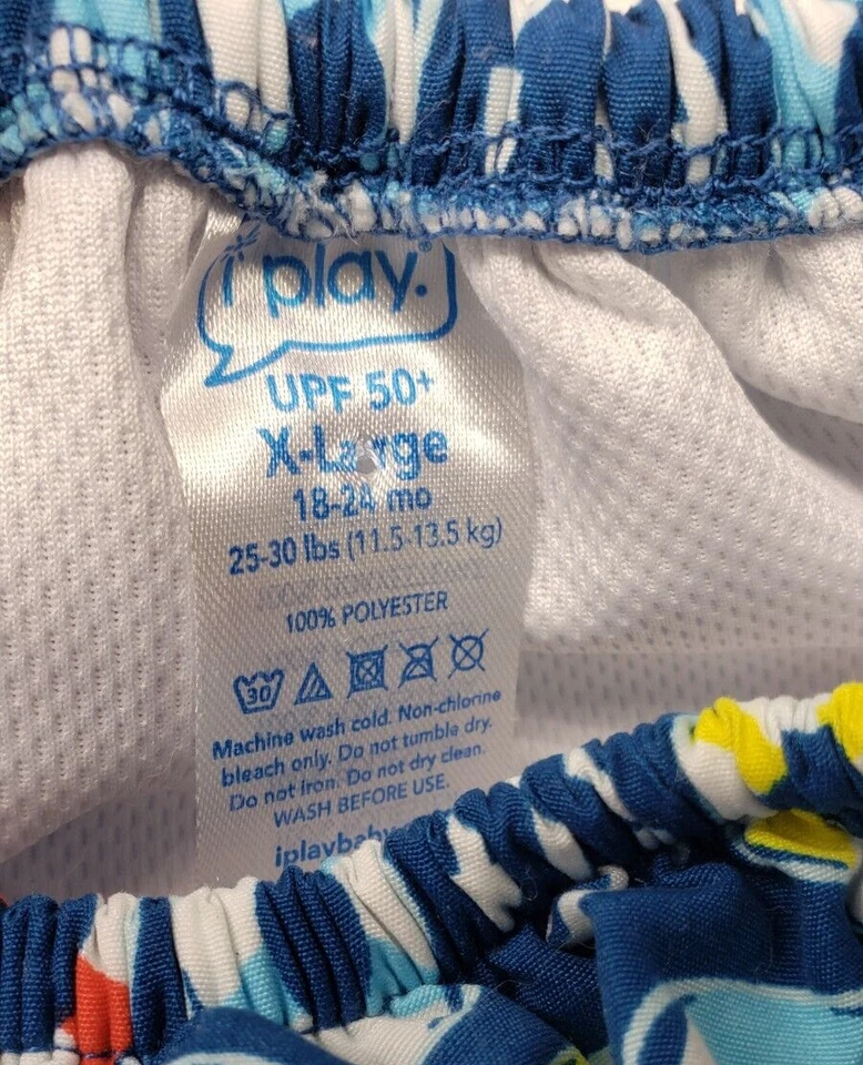 Usado en Excelente Condición Pañal de Natación Reutilizable Bebé Niño iPlay X-Grande 18-24 Meses Náutico UPF 50+ Foto 4 de 4
