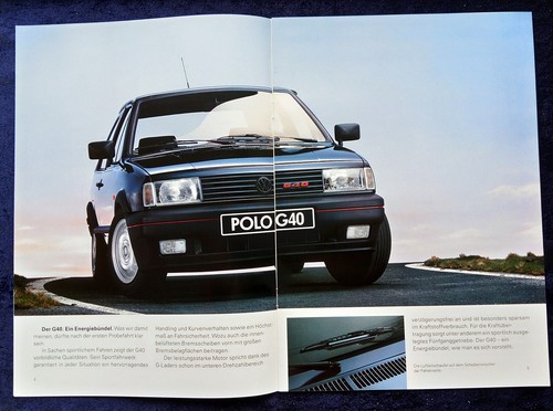 VW Polo 86C 2F Coupe G40 G 40 Prospekt 9.1991 - Picture 2 of 7