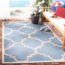 Safavieh Indoor / Outdoor Blue / Beige Area Rugs - CY6243-243