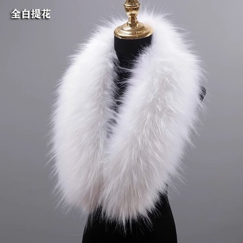 Women Real Fox Fur Collar Winter Neck Warm Natural Fox Fur Scarf Luxury Scarves - Picture 5 of 39