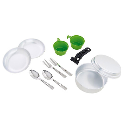Trigano Aluminium Pfannenset 2-Personen Bratpfanne Pfanne Scouting Geschirr