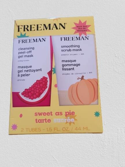 Freeman Face Mask Duo Pomegranate & Pumpkin New