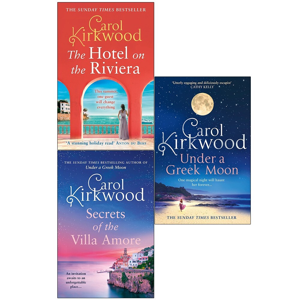 Carol Kirkwood Collection 4 Books Set Under A Greek Moon,Hotel On The Riviera - Image 4