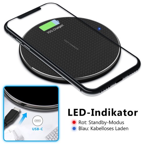 QI Ladegerät Kabellos für Samsung Galaxy Z Flip Fold 6 5 15W Wireless Ladematte - Bild 6 von 11