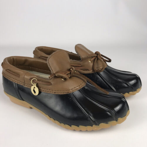 Chaussures canard de pluie originales en caoutchouc aérostique Sporto bottes à cheville basse - Femme 6 - Marine - Photo 1/11