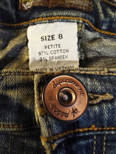 department of peace jeans NWT Size 8 Petite Inseam 28" Waist 32" - Picture 8 of 8