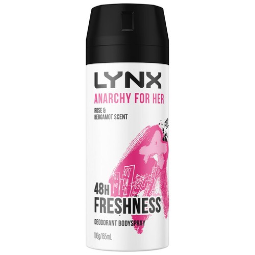 3 x Lynx Deodorant Body Spray Aerosol Anarchy For Her 165mL 48h Odour Protection - Picture 11 of 12