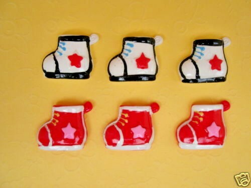 20 Star Baby Sneaker Boot Resin Flatback Button/Craft/Embellishment/decor B12 - Picture 1 of 1