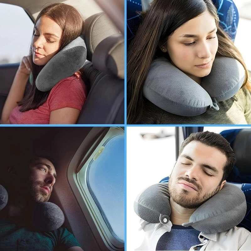Travel Pillow - Memory Foam Neck Pillow Support Pillow