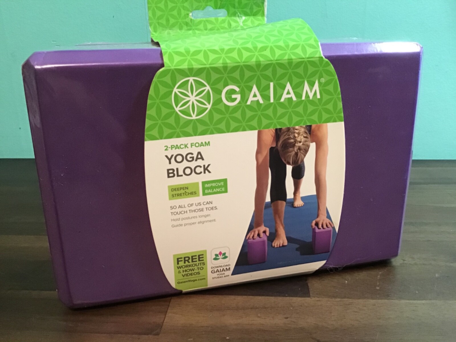 2 pack Gaiam Yoga Block set new in package guides posture & alignment