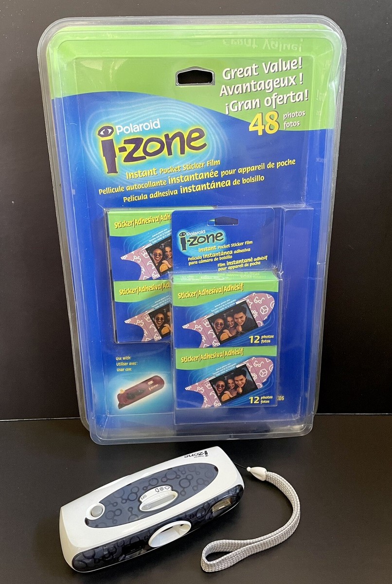 Polaroid i-Zone Camera with Boxes Sealed Instant Sticker Film (48 Photos)