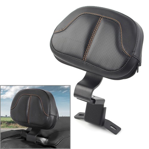 XFMT Detachable Adjustable Plug-in Driver Rider Backrest Pad For Harley Touring Road