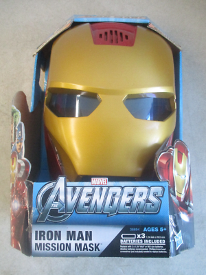 SEALED MIB 2011 MARVEL AVENGERS IRON MAN MISSION MASK HASBRO