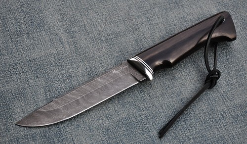 Damaszener Stahl Damast Outdoor JagdMesser Nazarov Knives Handarbeit HRC62 Вепрь - Bild 2 von 11