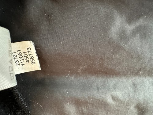 Lucy Goose Down Puffer Vest Womens medium Black Full Zip Pockets Down side panel - Picture 4 of 15
