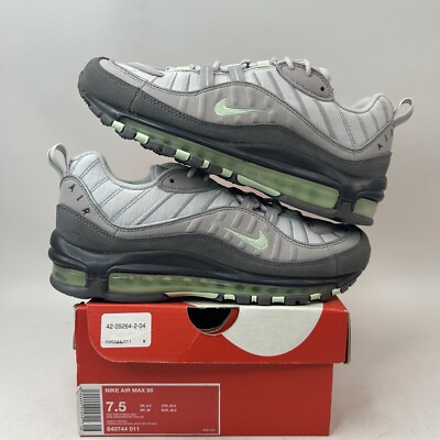 Nike Air Max 98 “Vast Grey Fresh Mint Green” 640744-011 Men's