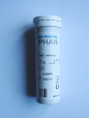Microalbúmina Creatinina Función Renal Prueba de Orina 100 Tiras MicroalbuPHAN 2025 - Imagen 18 de 22