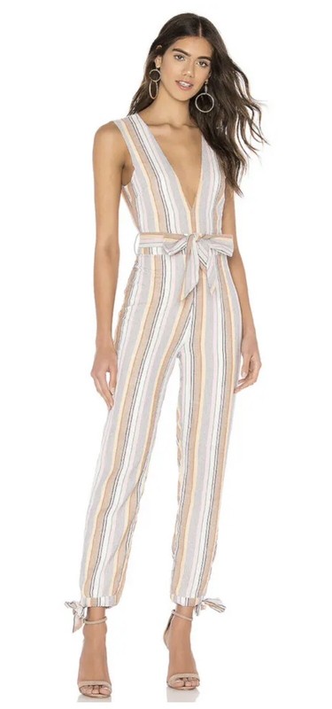 Tularosa Reese Jumpsuit in Multi-color Stripe Size XS NWT $198