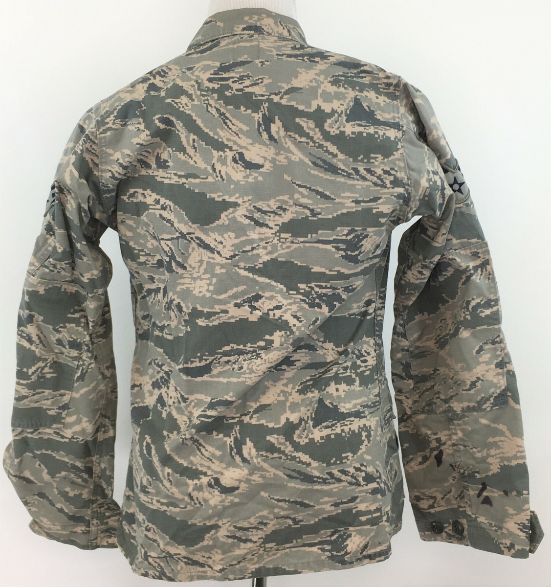 U S Air Force Airman Battle Uniform Blouse Shirt Camo Size