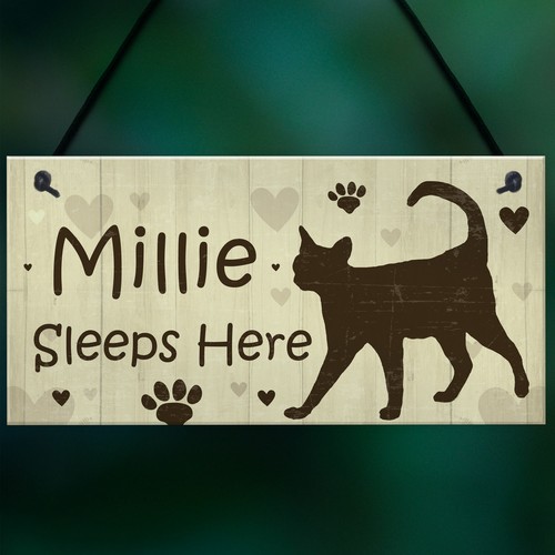 Cat Signs For Home Personalised Cat House Sign Door Plaque Pet Animal Lover Gift - Picture 5 of 9