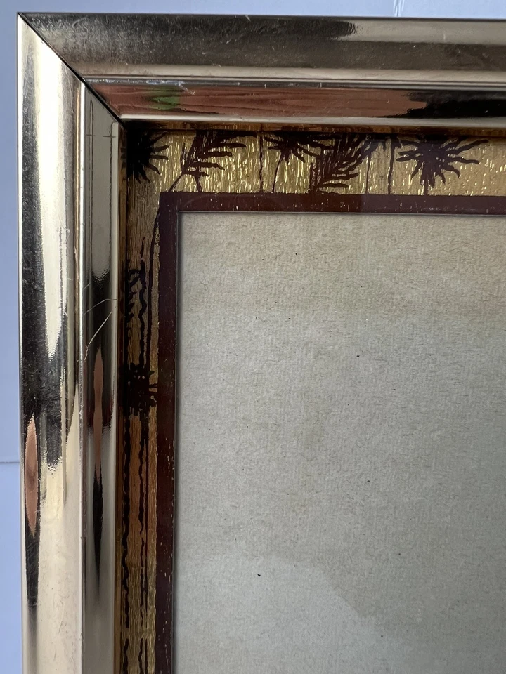 Marco de fotos de metal chapado en oro 5x7 | Expositor de fotos vintage con diseño de árbol Foto 4 de 4