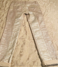 ROBERTO CAVALLI SNAKESKIN PRINT JEANS PANTS