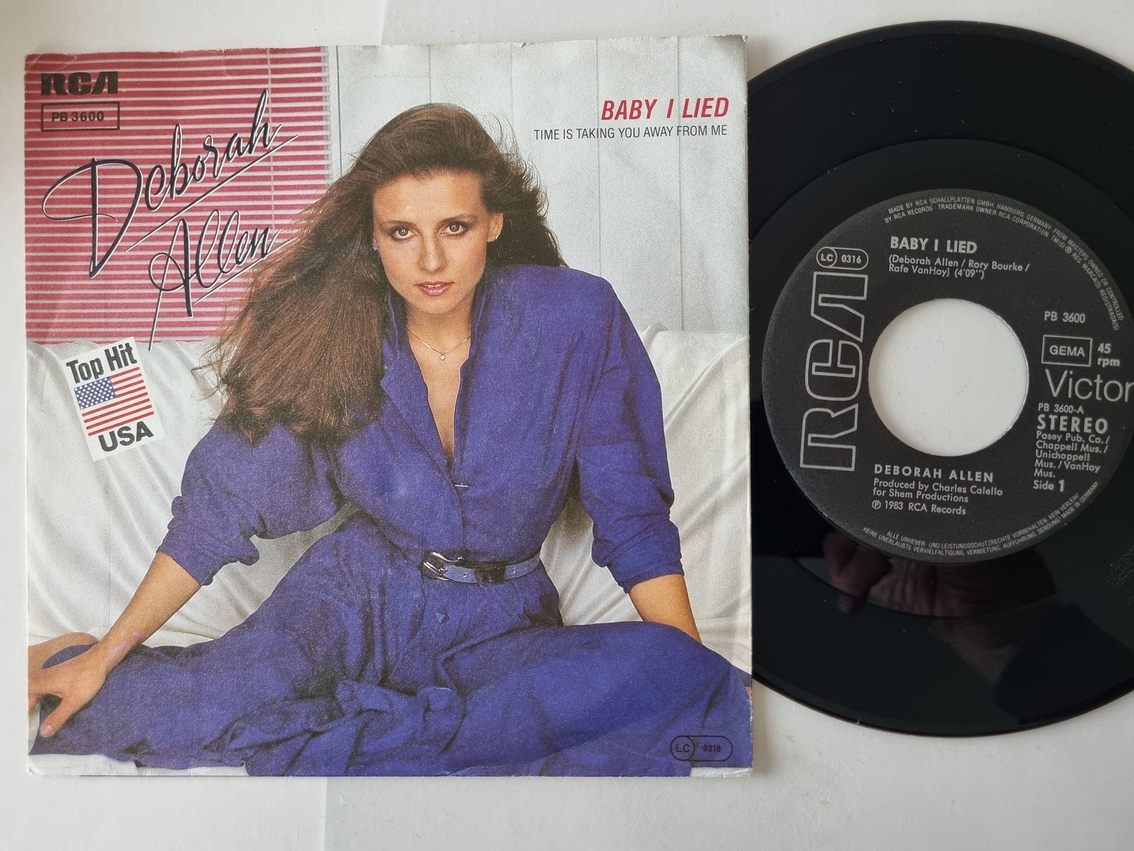 Deborah Allen - Baby I Lied 7'' Vinyl Germany