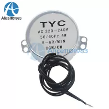 5-6RPM Robust Synchronous Motor TYC-50 AC 220V-240V Torque 4KGF.CM 4W CW/CCW
